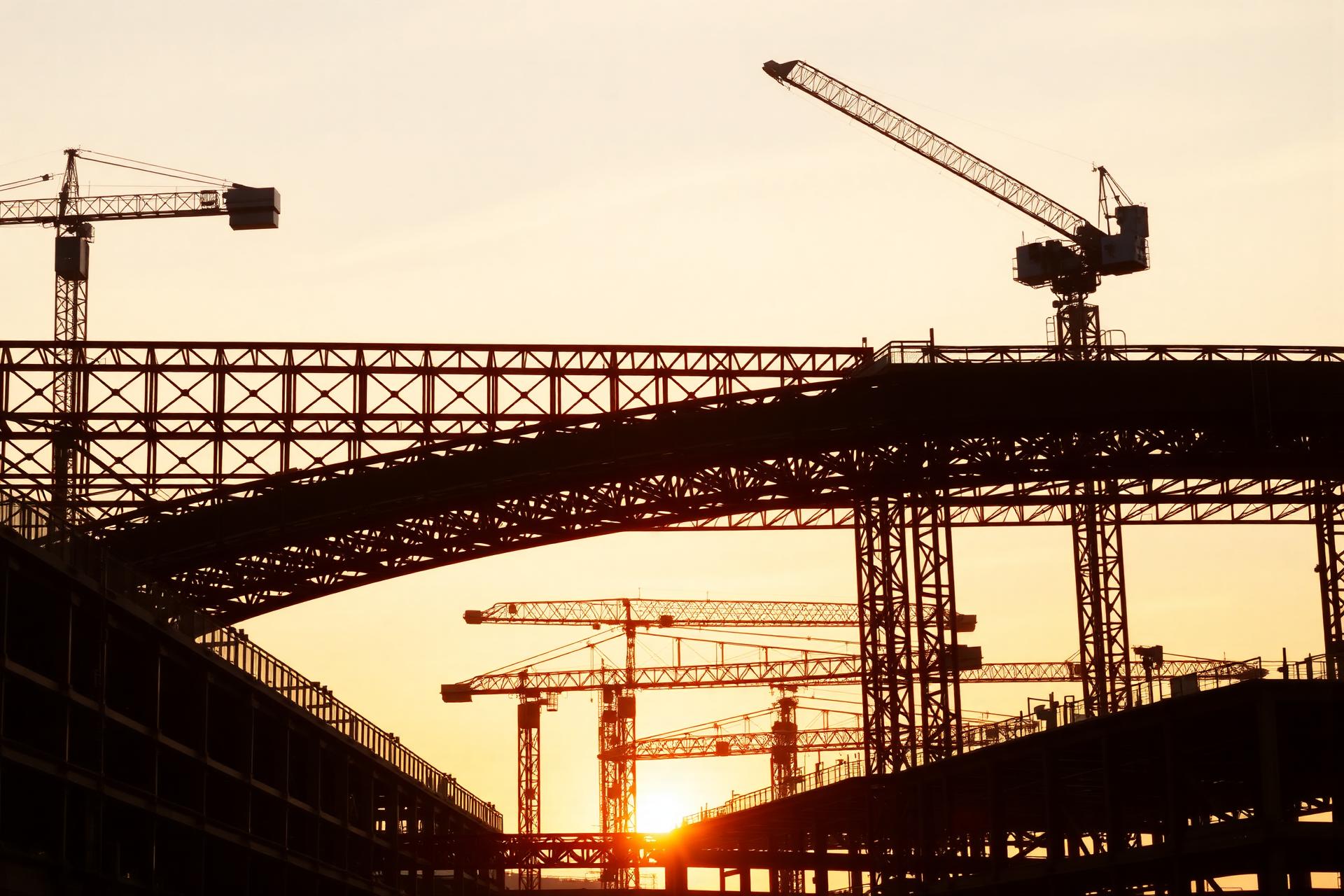 Rahshaan construction site at golden hour